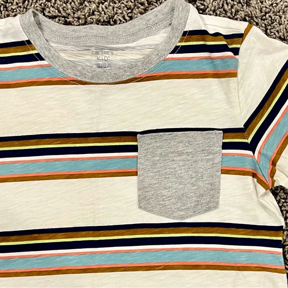 5/$25 Bundle of 2 boys striped pocket tshirts, size 8 - Picture 4 of 7